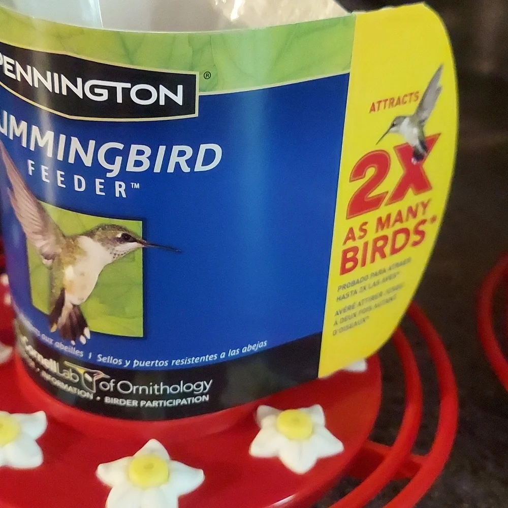 PENNINGTON 16 OZ. GLASS HUMMINGBIRD FEEDER - TOP RATED BEST SELLER☆ BNWT 1 LEFT!
